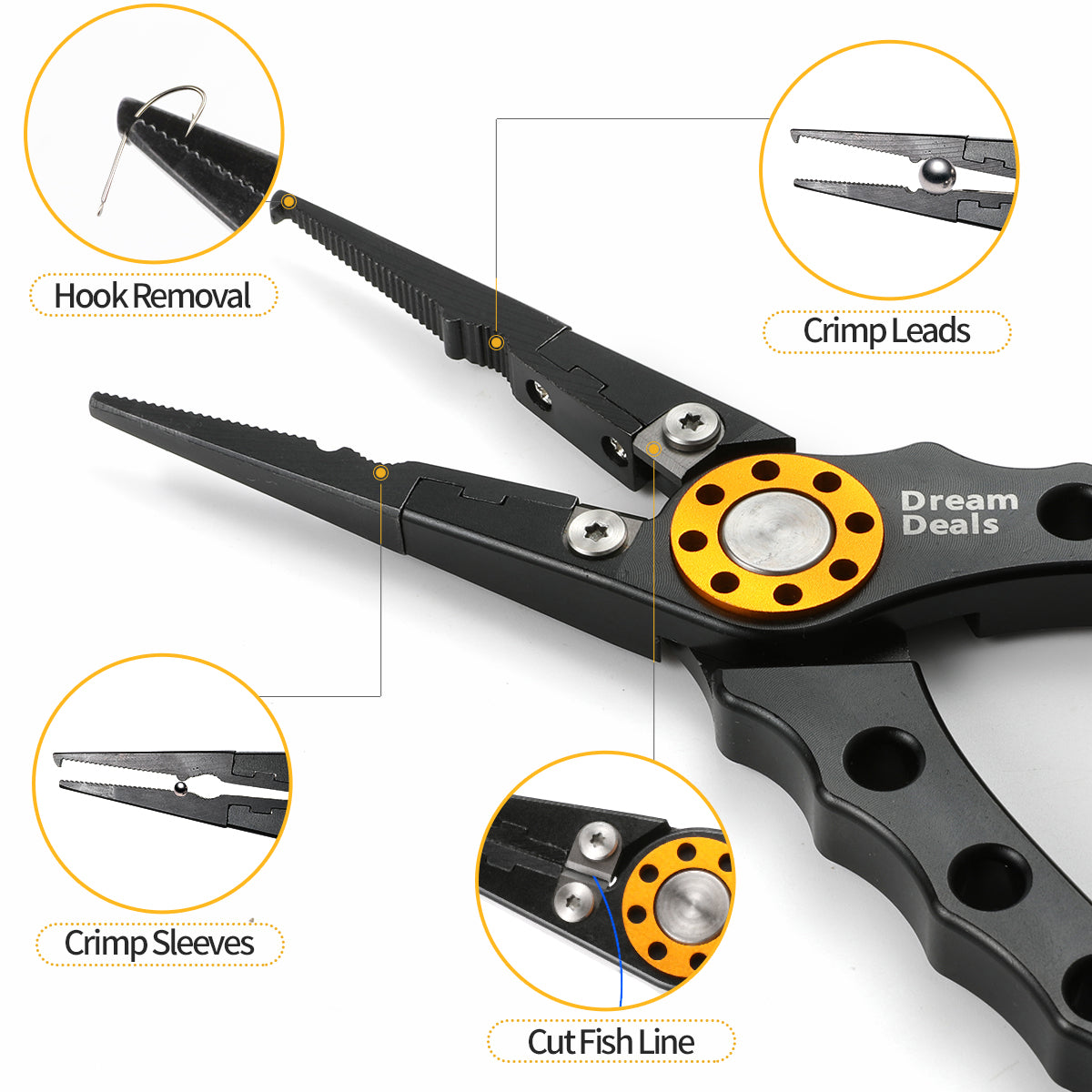 Aluminum Alloy fishing grip and pliers fishing cutting pliers Fish
